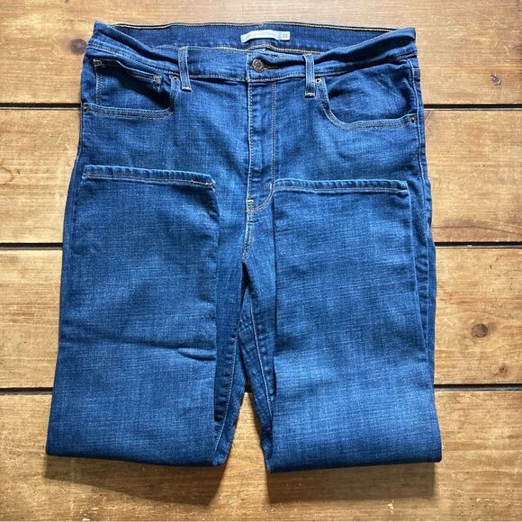 Levi’s 724 High Rise Straight Leg Jeans Size 33 - Picture 6 of 7